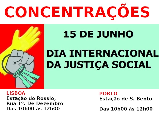 15 JUNHO DIA INTERNACIONAL DA JUSTIÇA SOCIAL