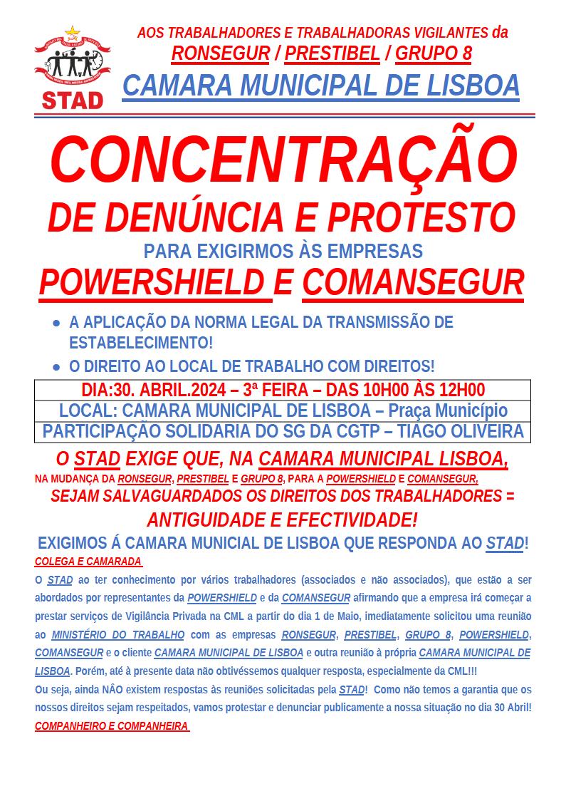 Nº 44 Vigilancia Privada C.M.Lisboa Concentracao T.E 1.Maio.24 Revisto CTa